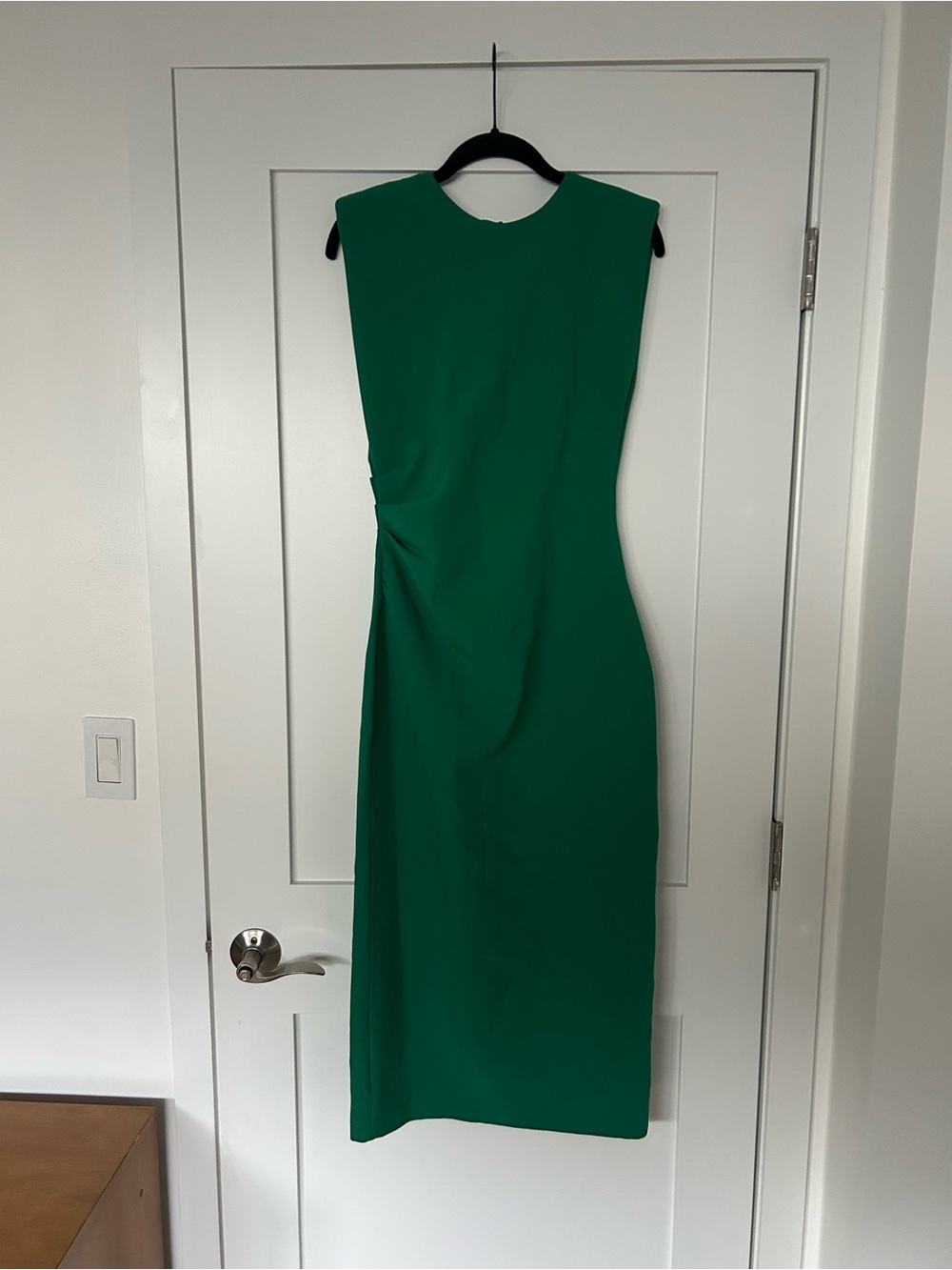Zara Emerald Green Midi Sheath Dress